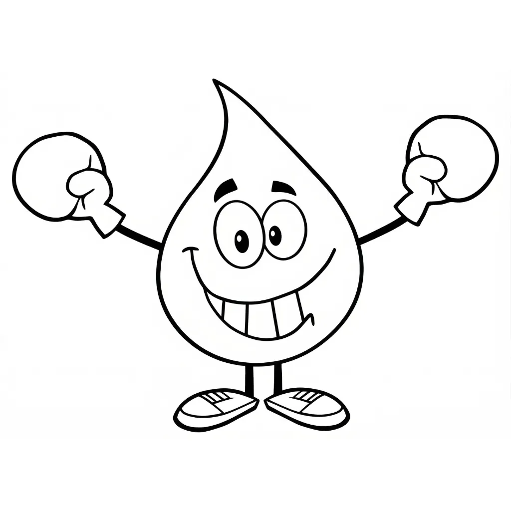 imprimir Gota De Agua 9 para colorear gratis