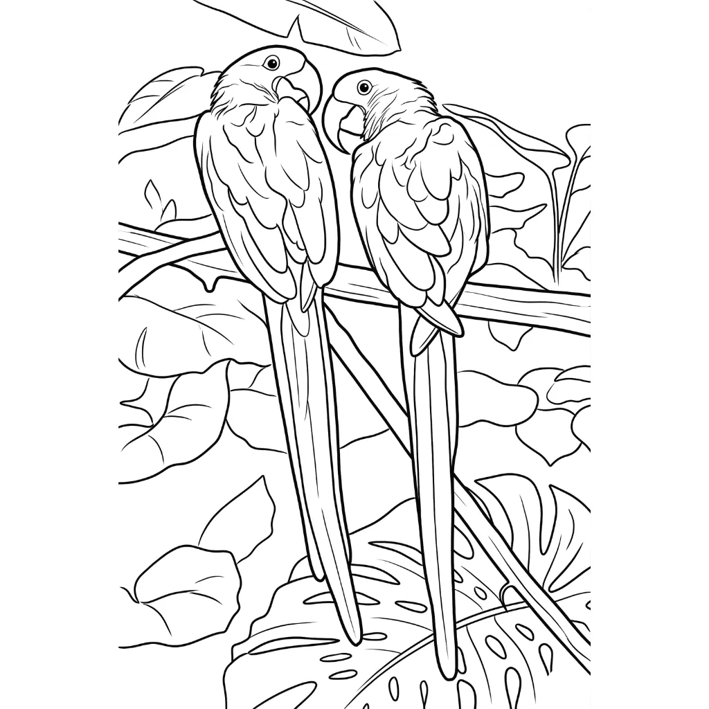 Guacamaya 7 para colorear para imprimir