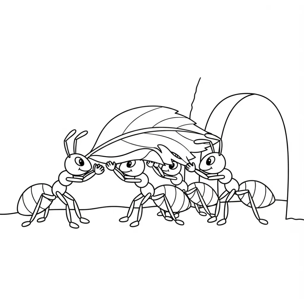 imprimir Hormiga 1 para colorear