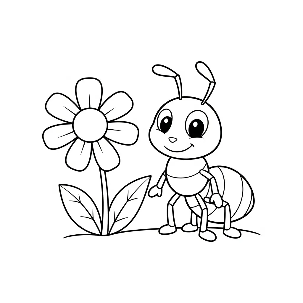 para imprimir Hormiga 11 para colorear gratis