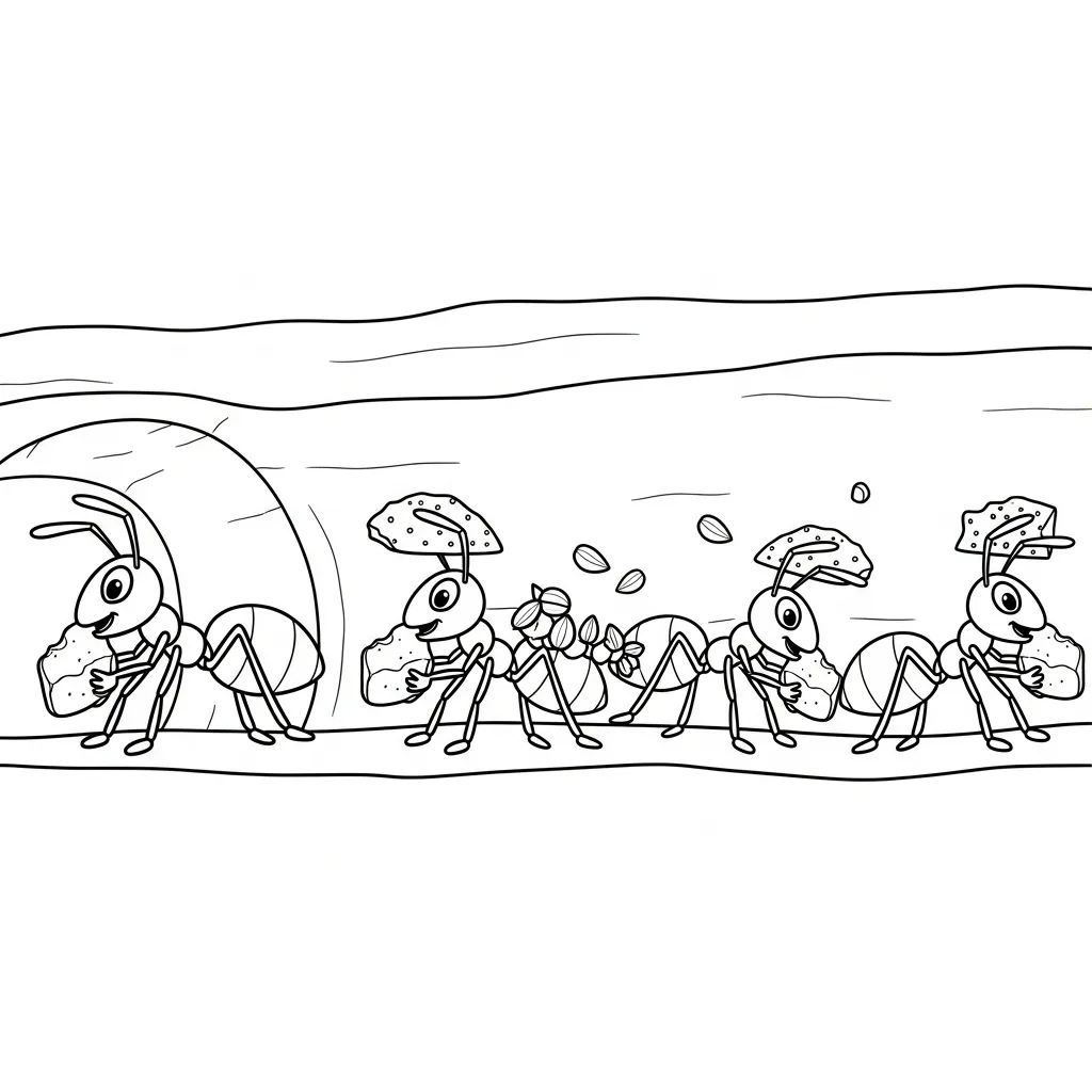 para imprimir Hormiga 20 para colorear gratis