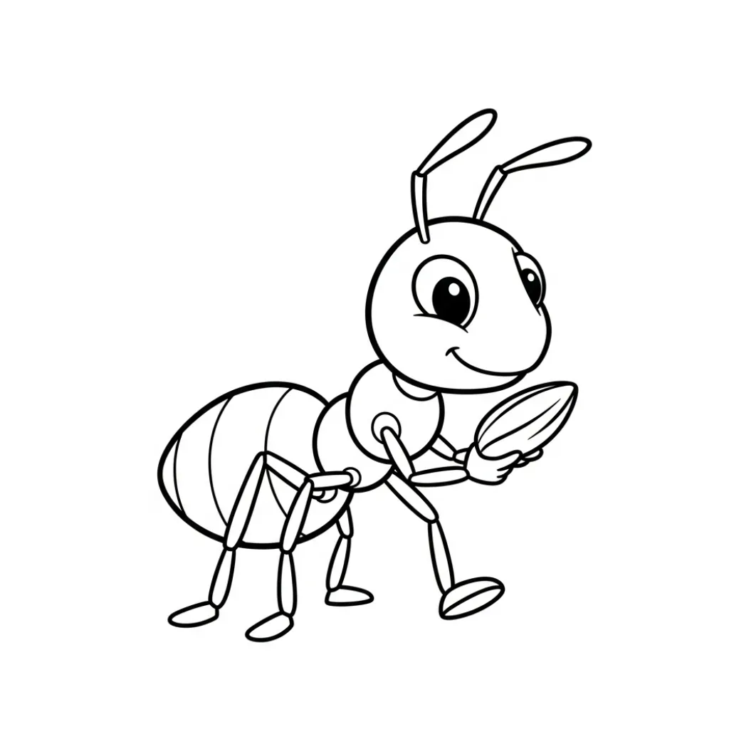 Hormiga 4 para colorear para imprimir gratis pdf