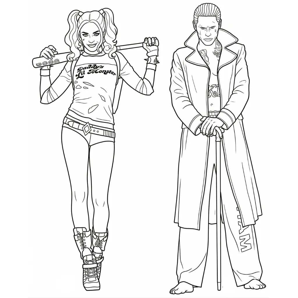 Joker 10 para colorear para imprimir