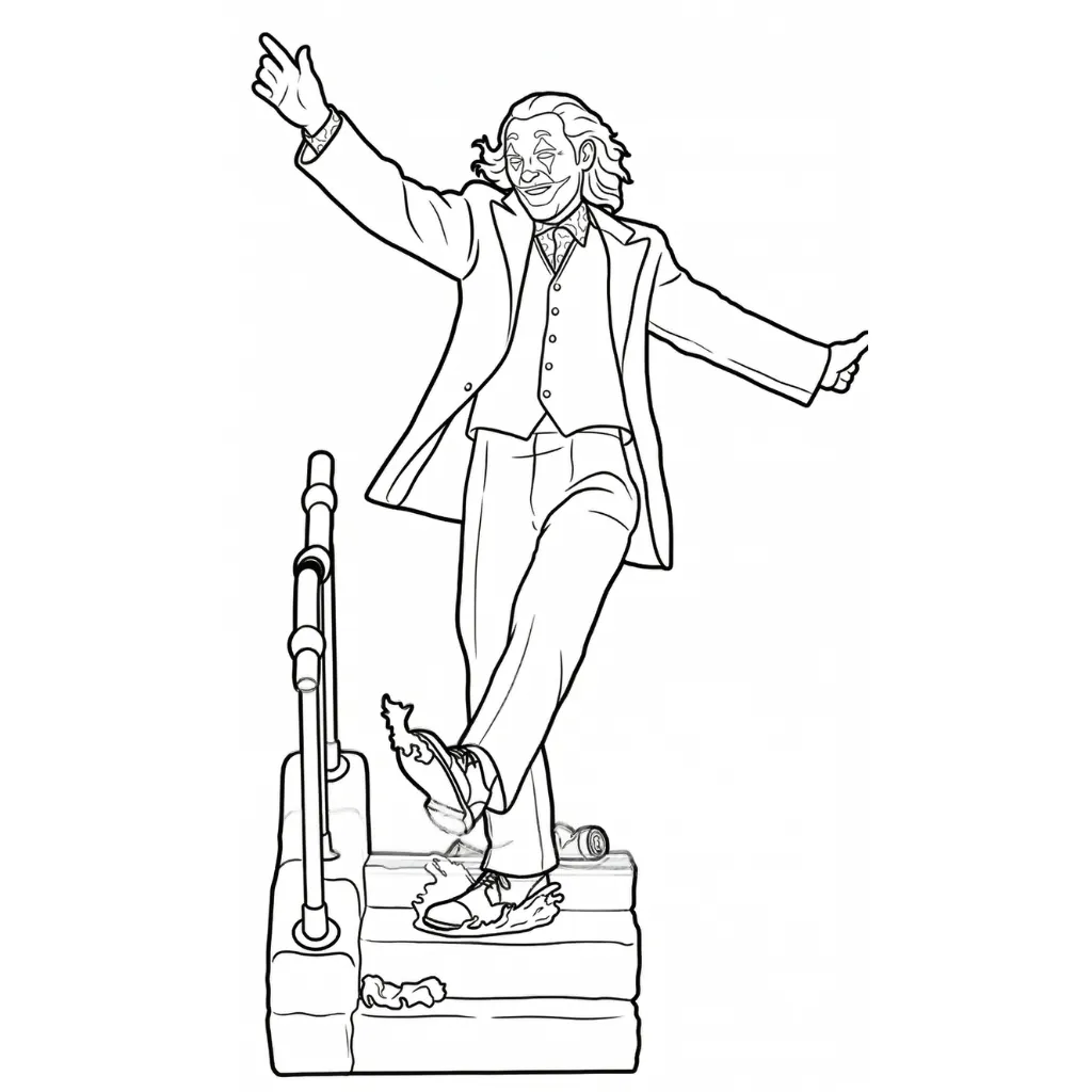 Joker 13 para colorear gratis para imprimir