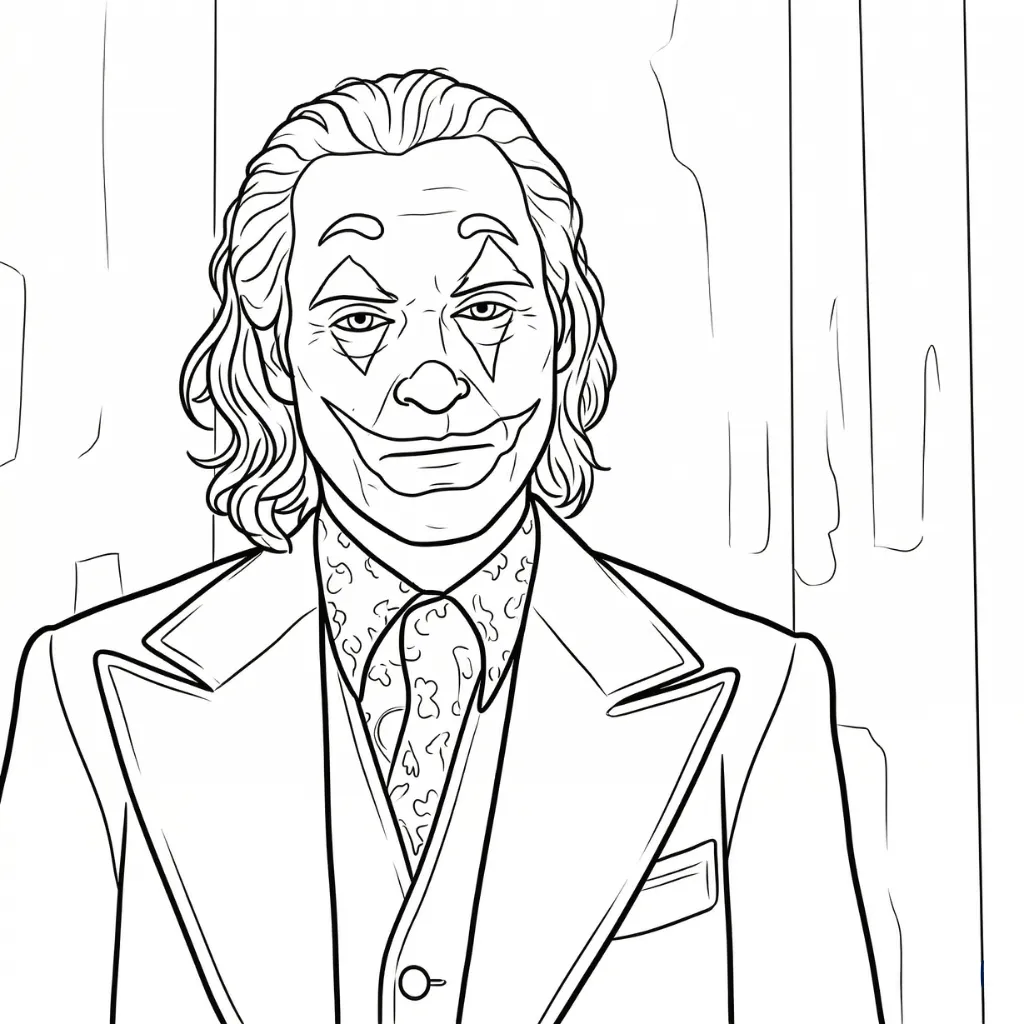 Joker 19 para colorear gratis en línea