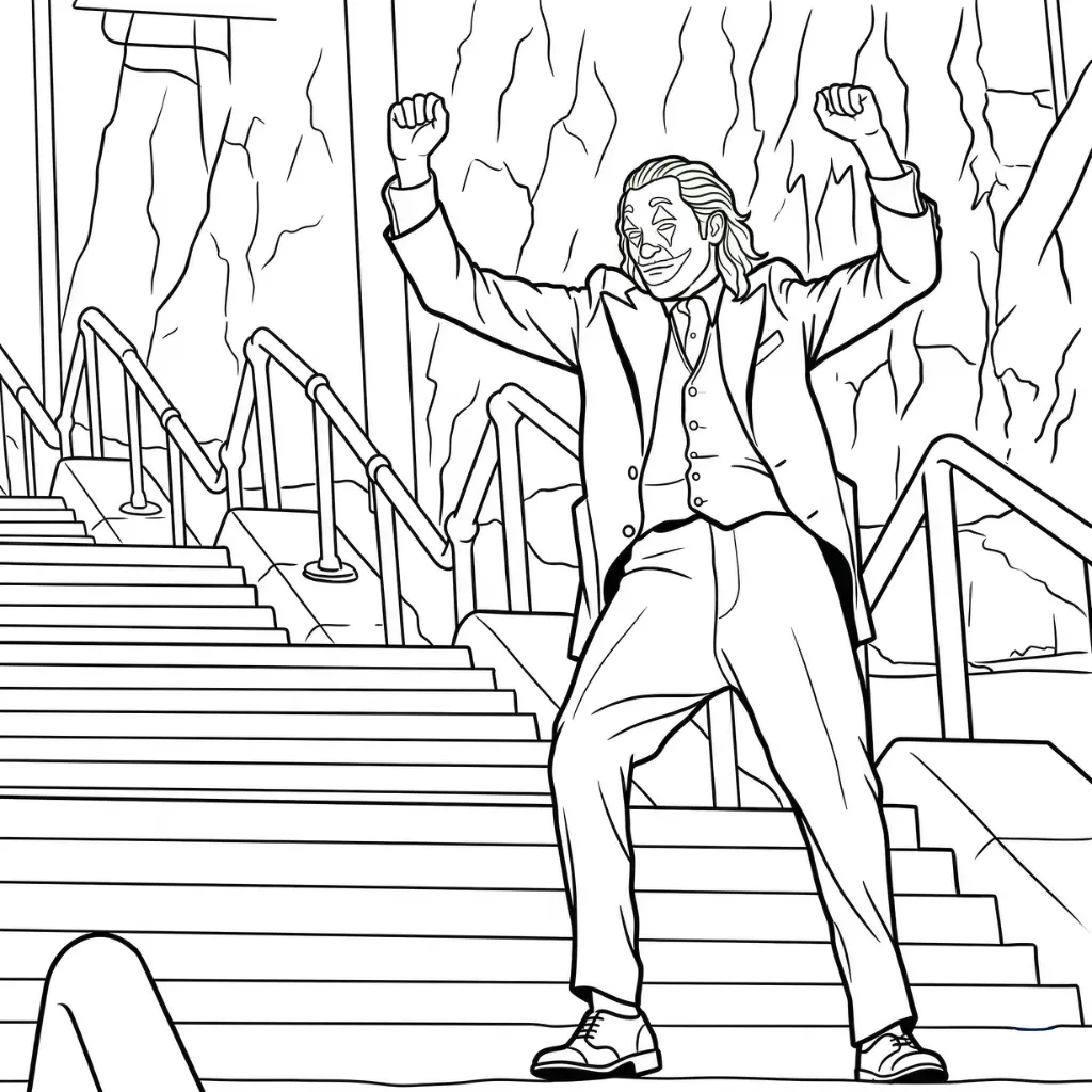 Joker 2 para colorear para imprimir gratis