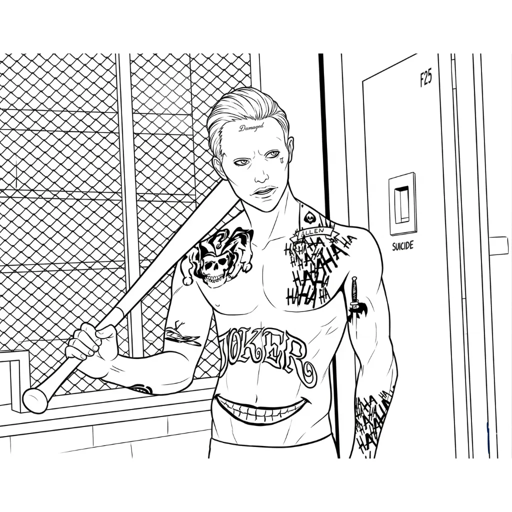 Joker 22 para colorear para descargar