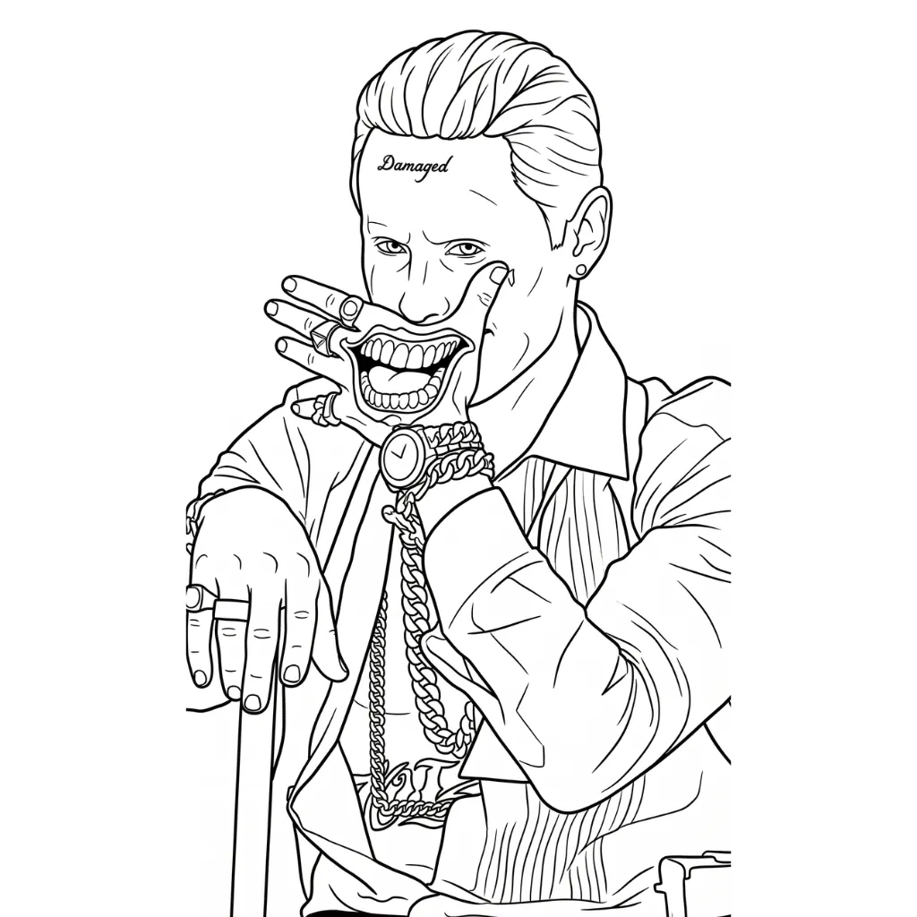 Joker 4 para colorear para niño de 8 años