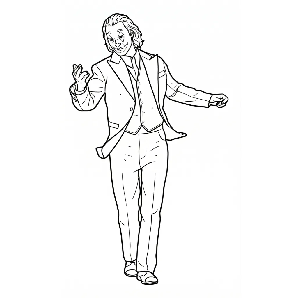 imagen para colorear Joker 6 niño