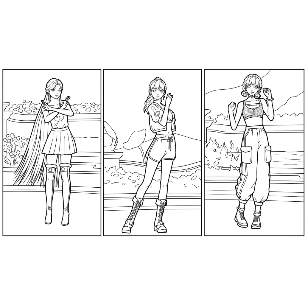 imprimir KPop Demon Hunters 17 para colorear