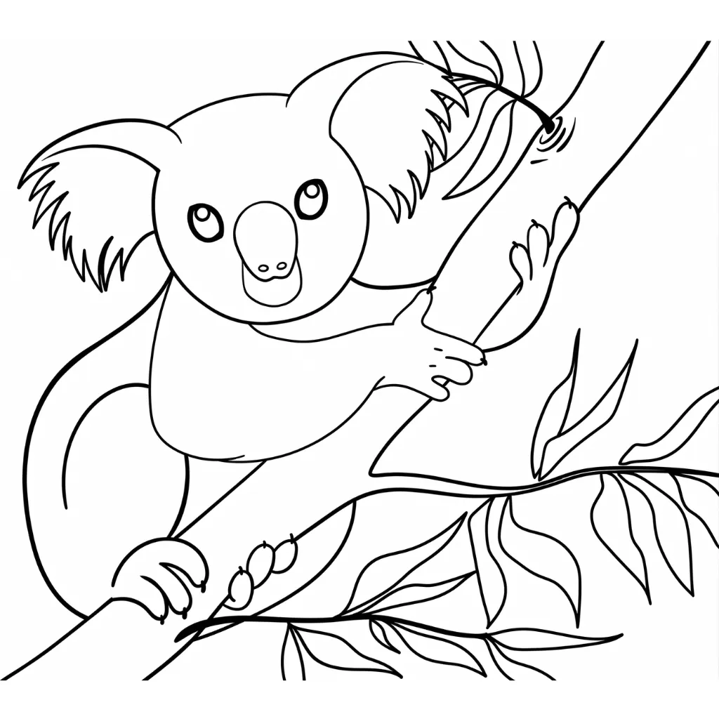 descargar Koala 12 para colorear gratis