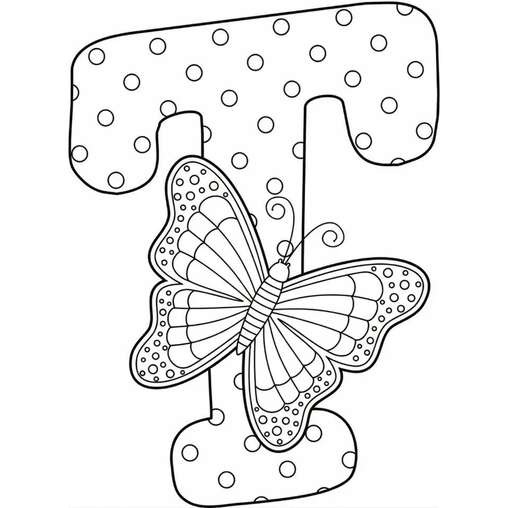 Letras Primavera 16 para colorear para niño gratis