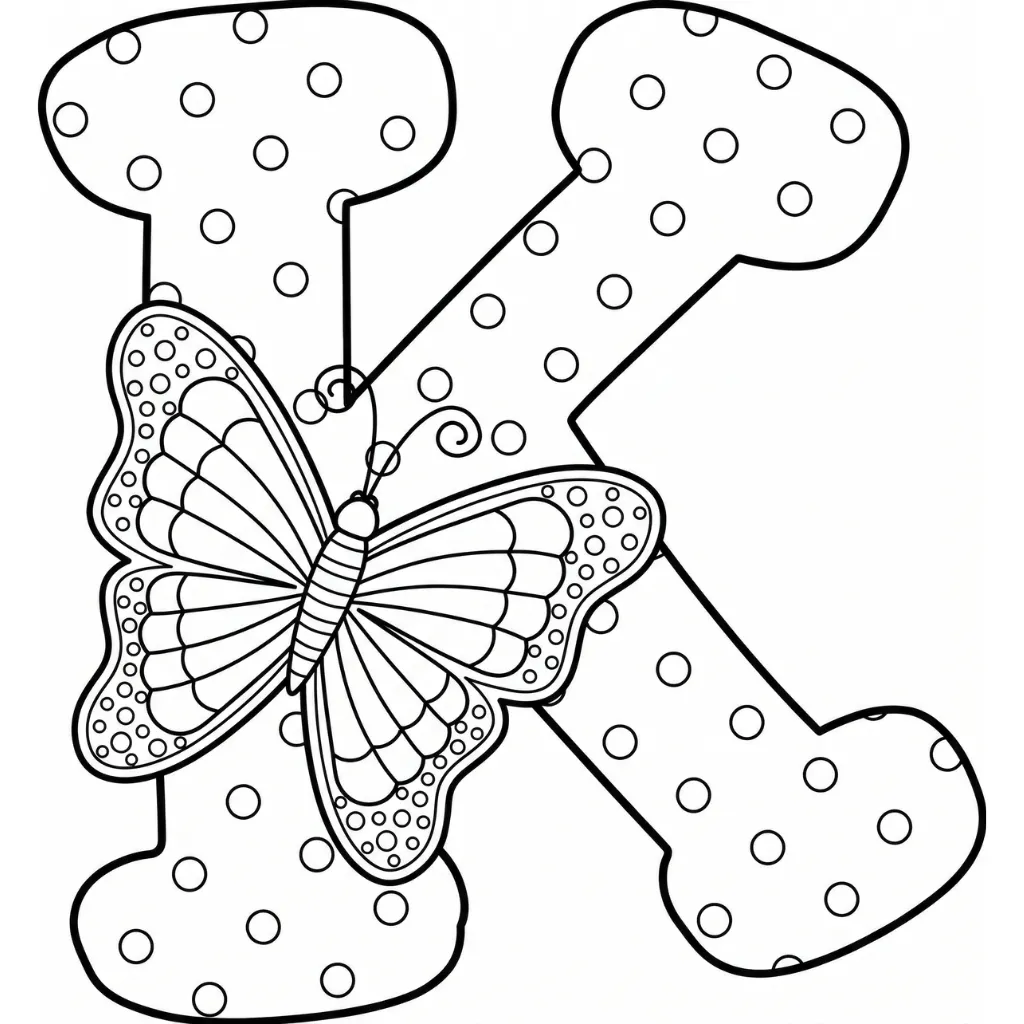 Letras Primavera 9 para colorear para niño para imprimir