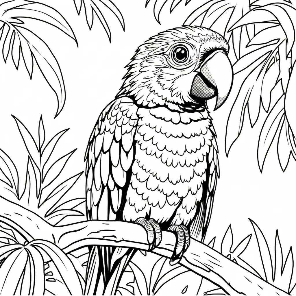 imprimir Loro 11 para colorear