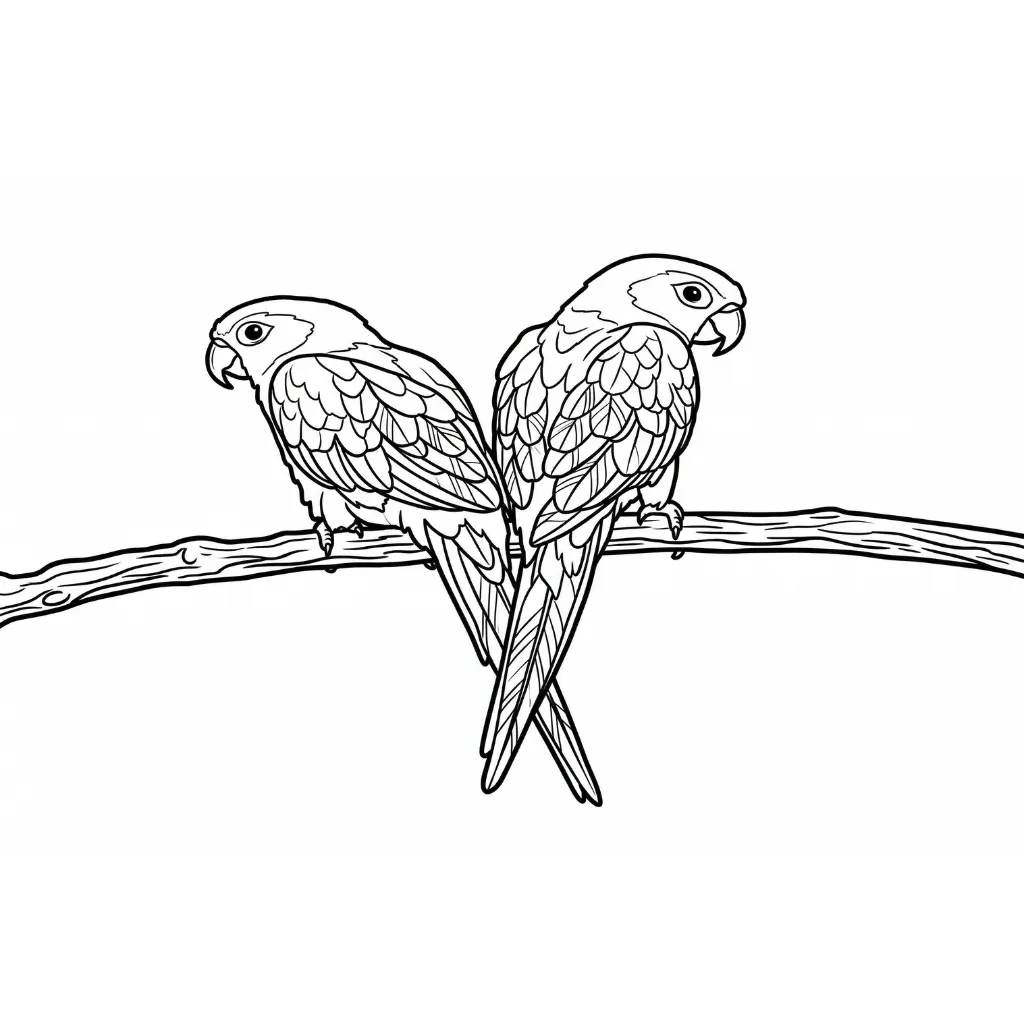 Loro 18 para colorear en línea gratis
