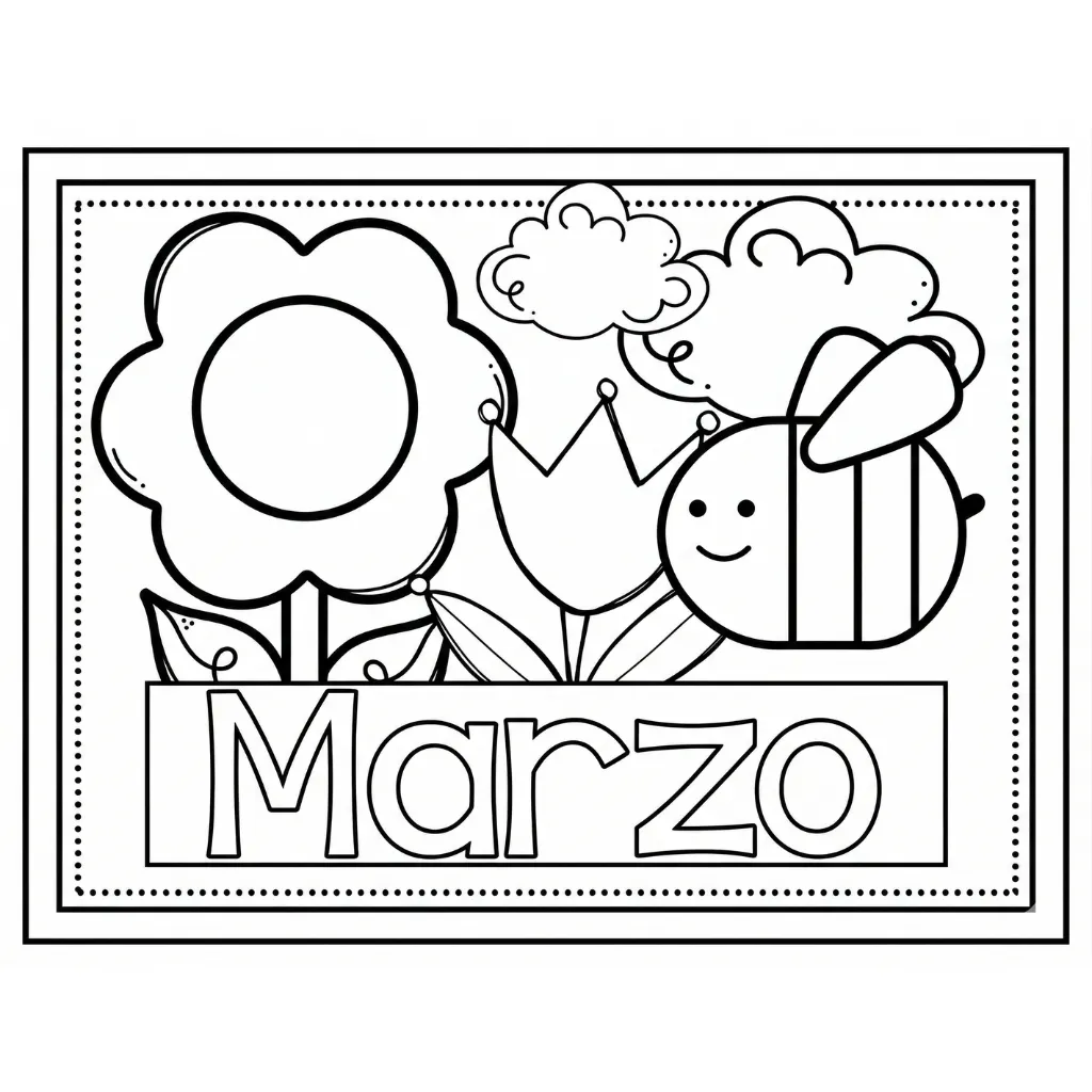 Marzo 19 para colorear gratis para imprimir