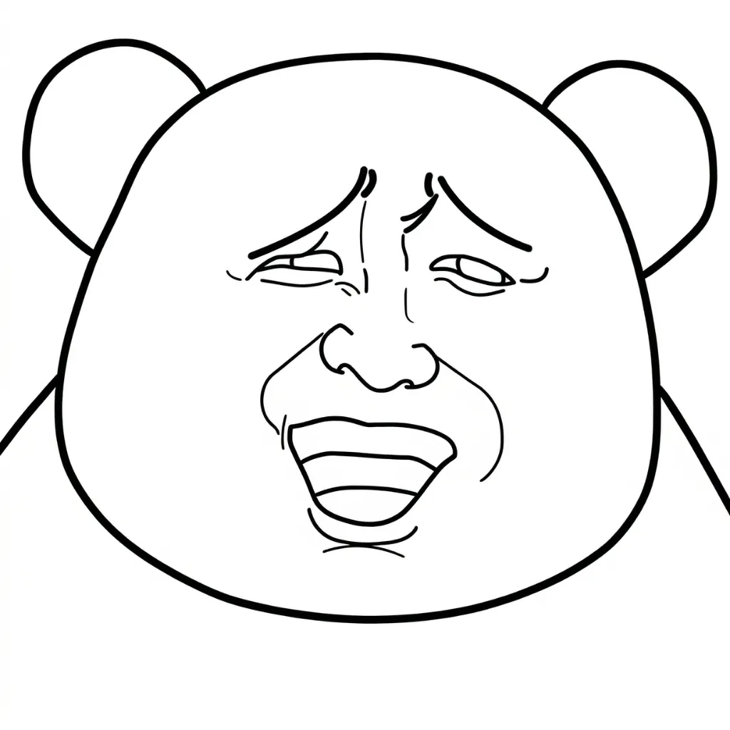 Meme 10 para dibujar e imprimir