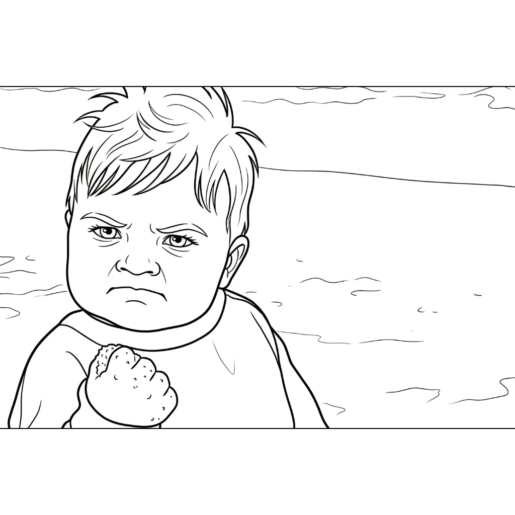 Meme 15 para colorear gratis