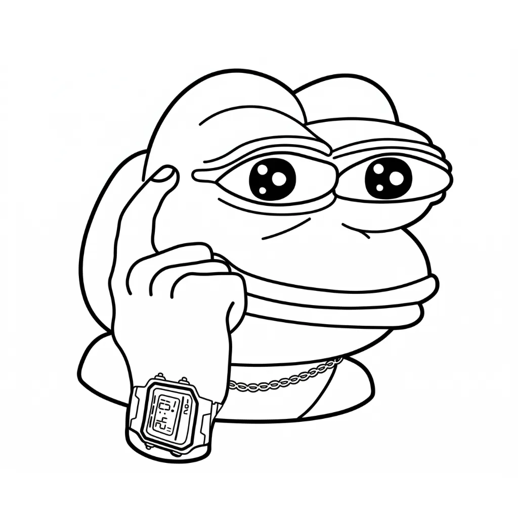 Meme 21 para colorear y dibujo para imprimir