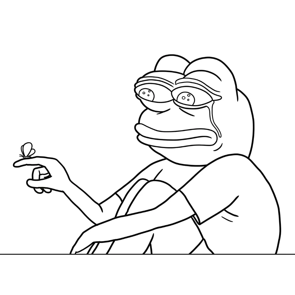 Meme 22 para colorear para niño para imprimir