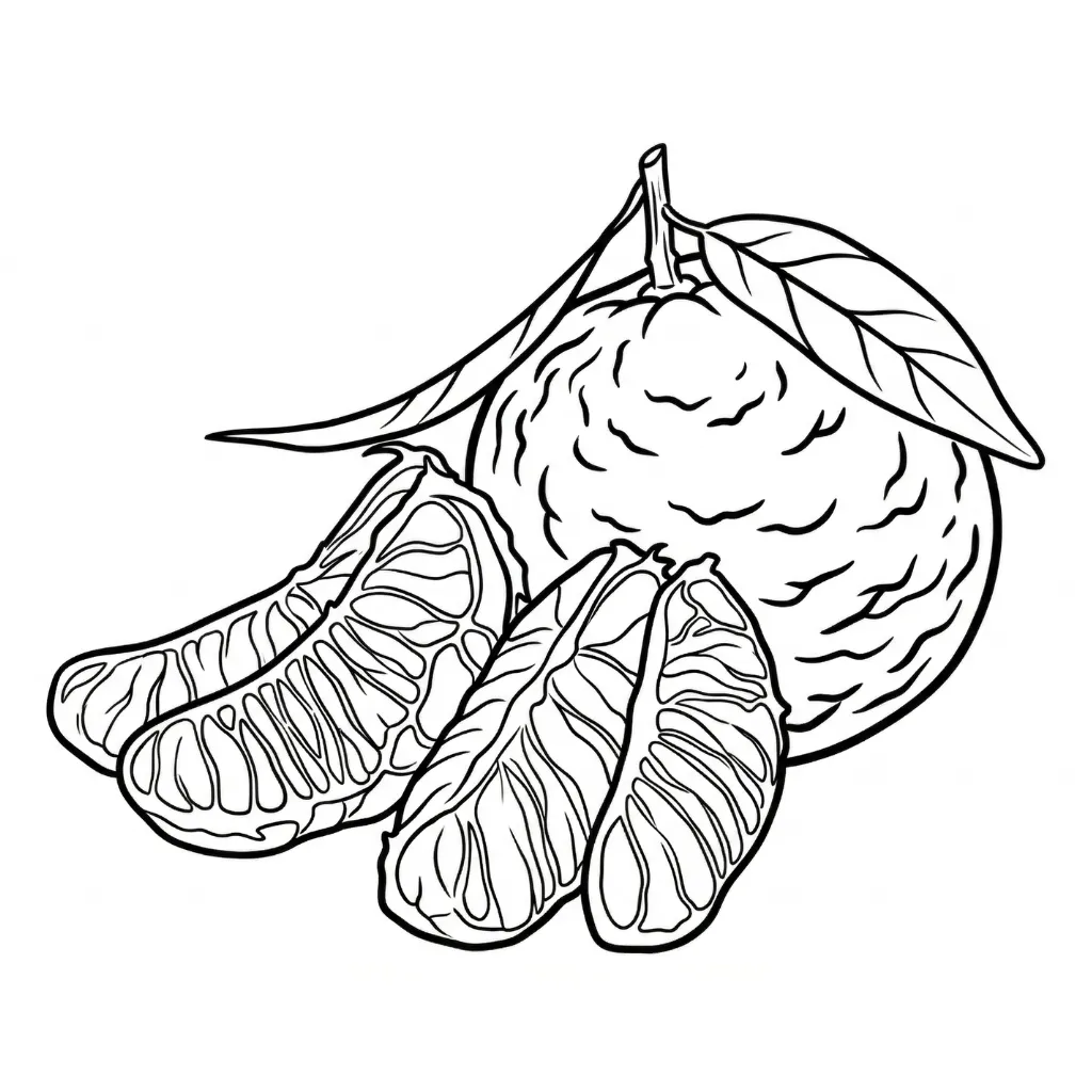 Naranja 17 para colorear para niño de 10 años