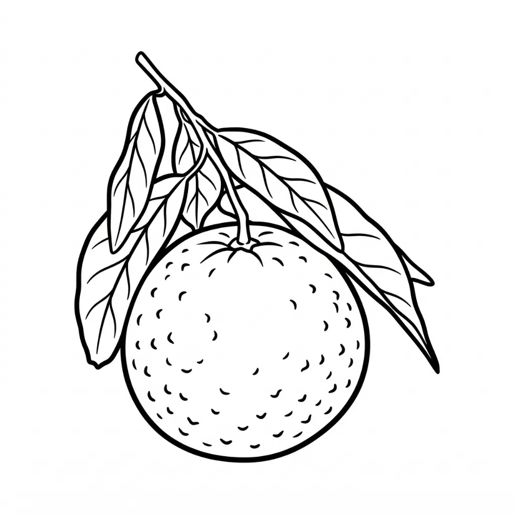 imprimir Naranja 4 para colorear