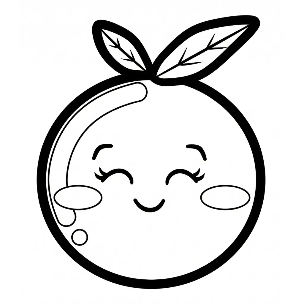 imprimir Naranja 8 para colorear