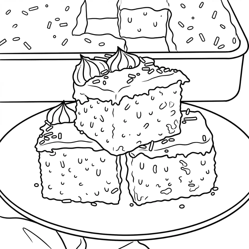 Pastel 10 para colorear para niños para imprimir