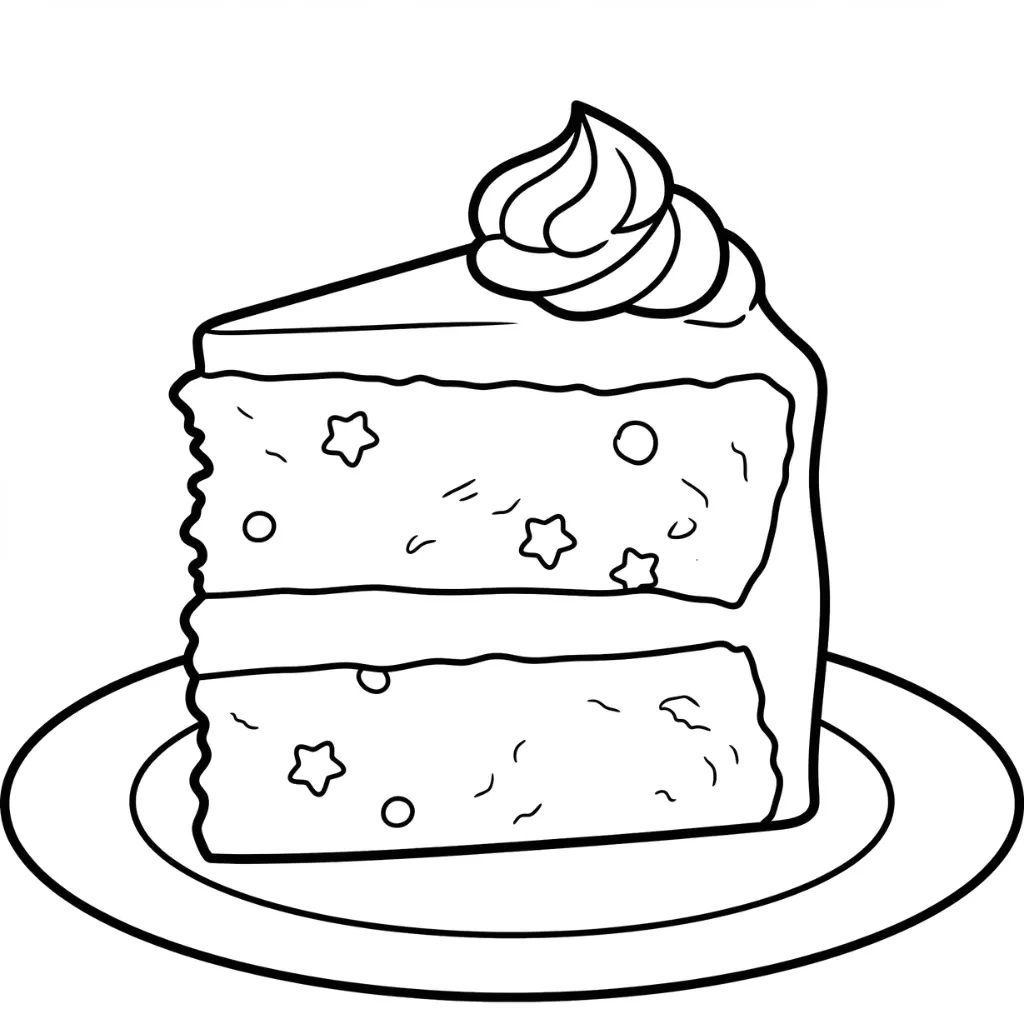 Pastel 12 para colorear para niño para imprimir