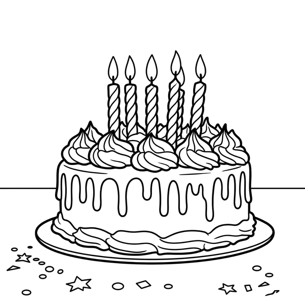 Pastel 14 para colorear para imprimir