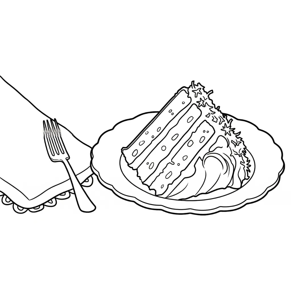 Pastel 2 para colorear para imprimir gratis