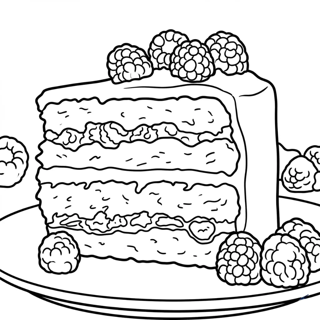 Pastel 4 para colorear para imprimir para niño de 8 años