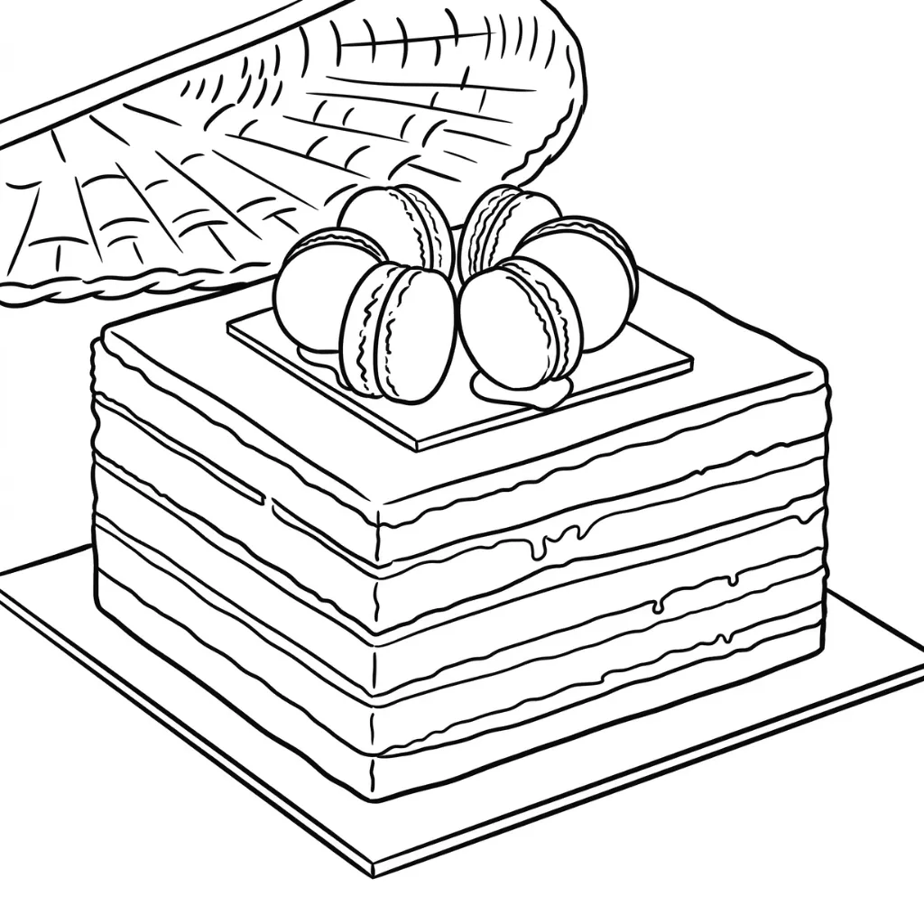 Pastel 7 para colorear para niños