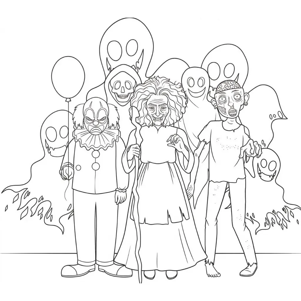 Payaso 5 para colorear gratis para imprimir