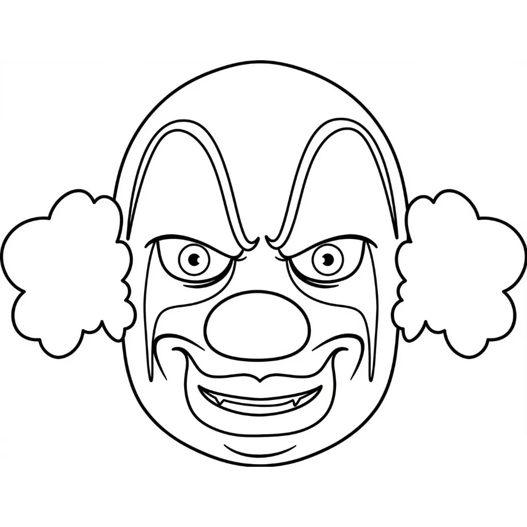 Payaso 7 para colorear para imprimir para niños