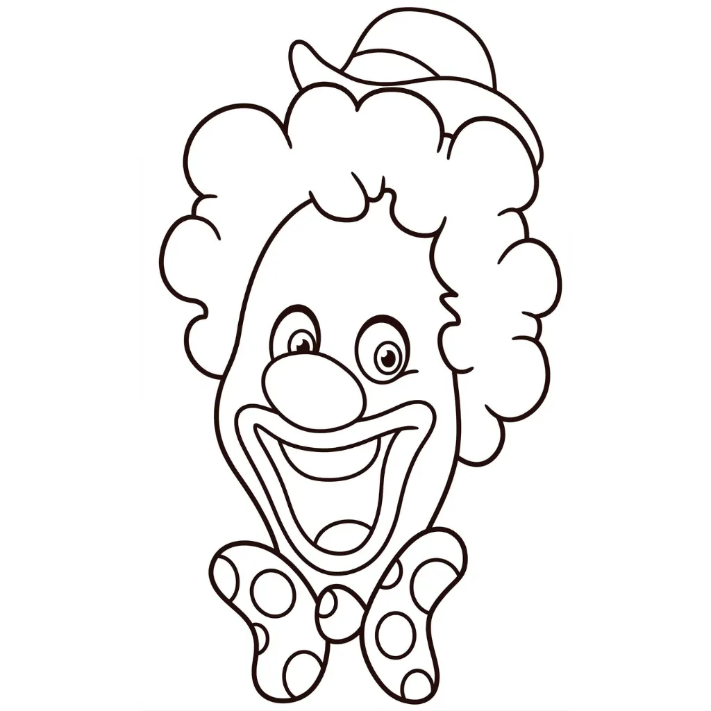 imprimir Payaso 9 para colorear gratis