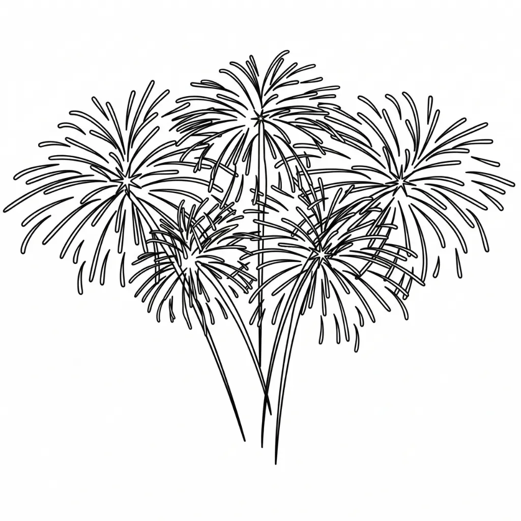 Petardos 12 para colorear y aprendizaje