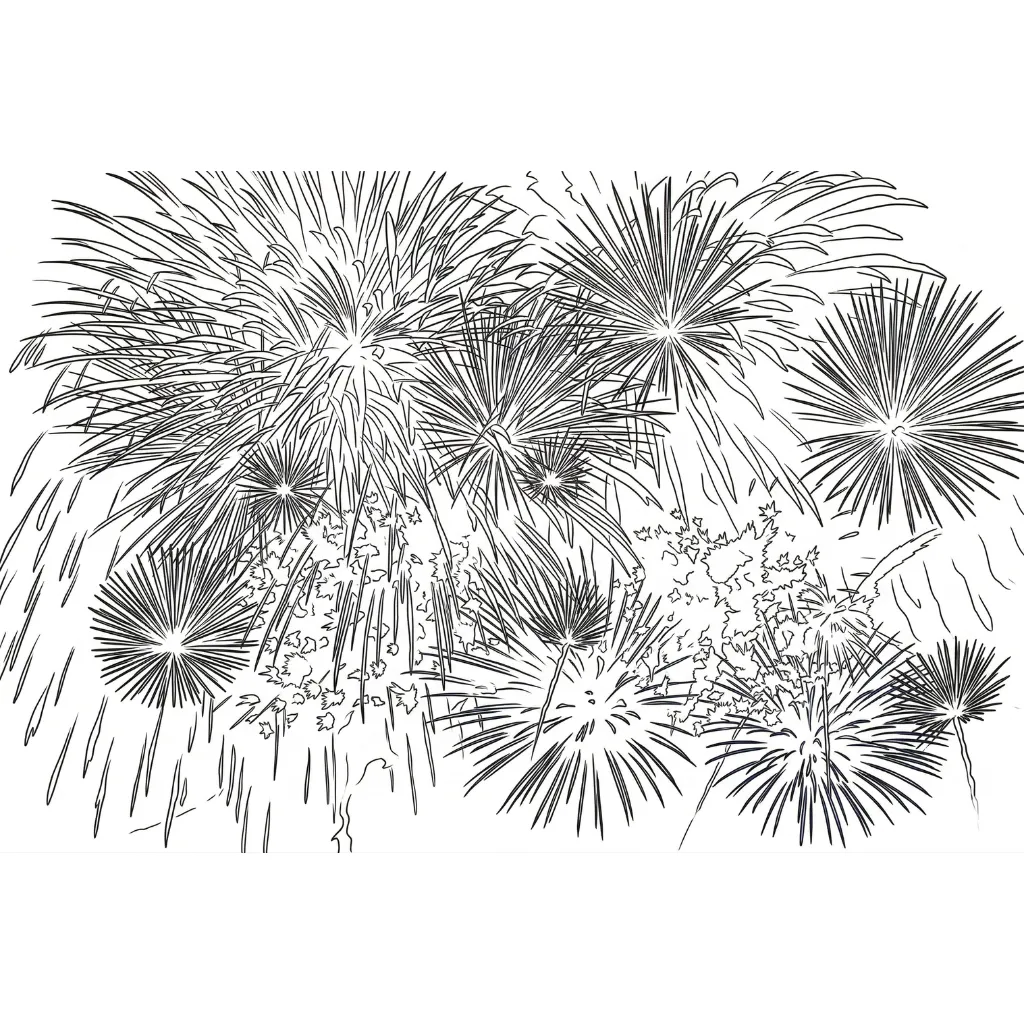 Petardos 3 para colorear y recortar