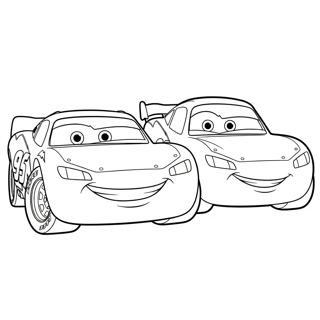 Rayo Mcqueen 14 para colorear gratis para imprimir