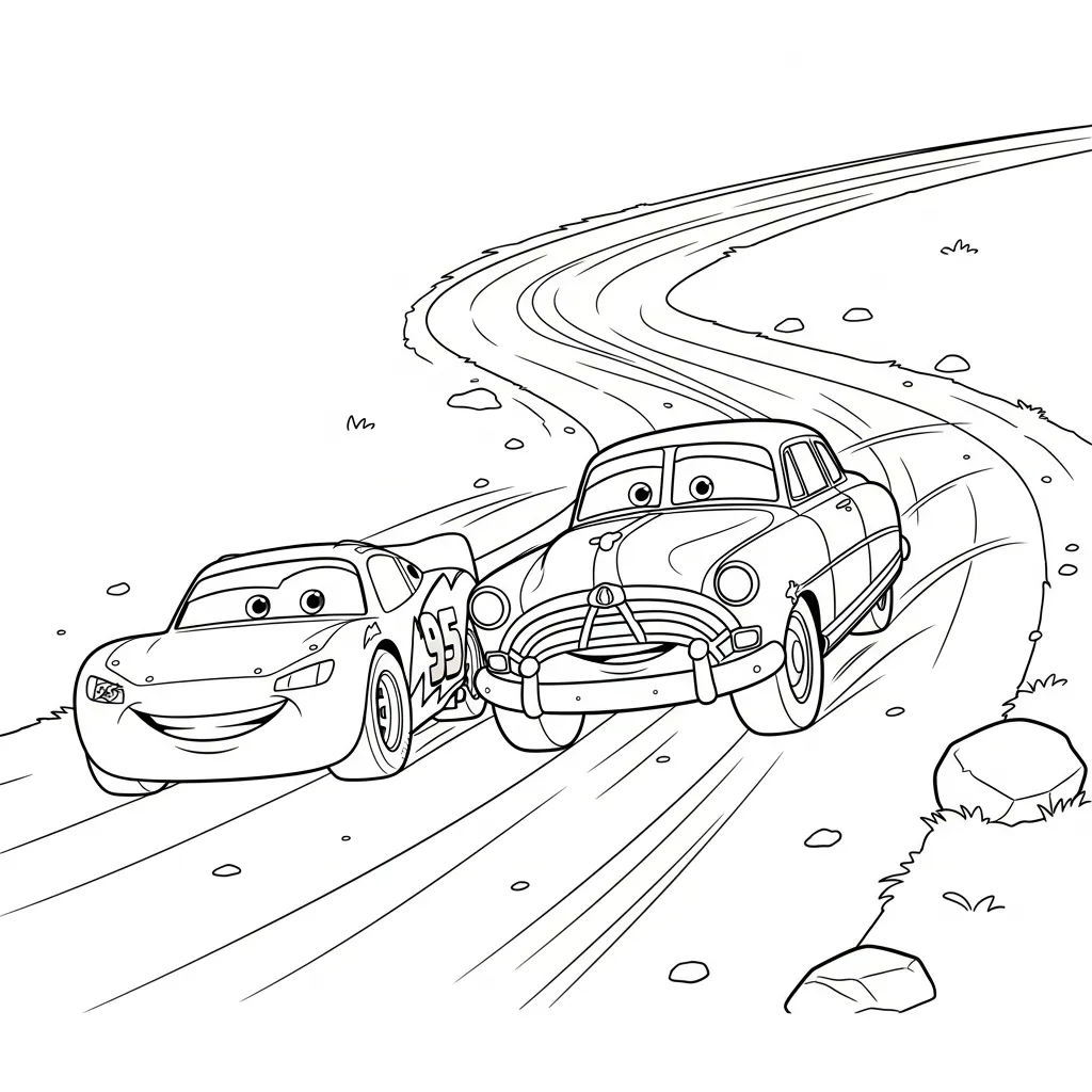 Rayo Mcqueen 18 para colorear para niño para imprimir