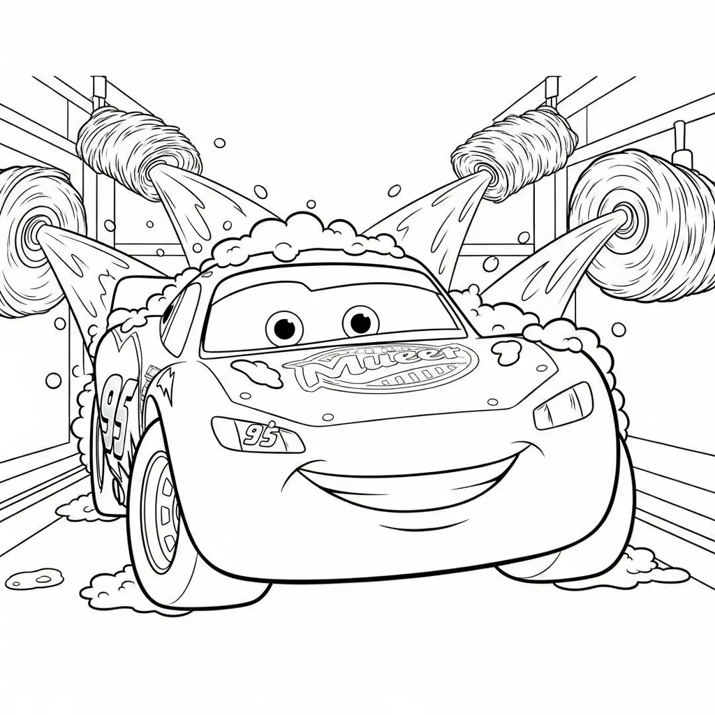 imprimir Rayo Mcqueen 6 para colorear gratis