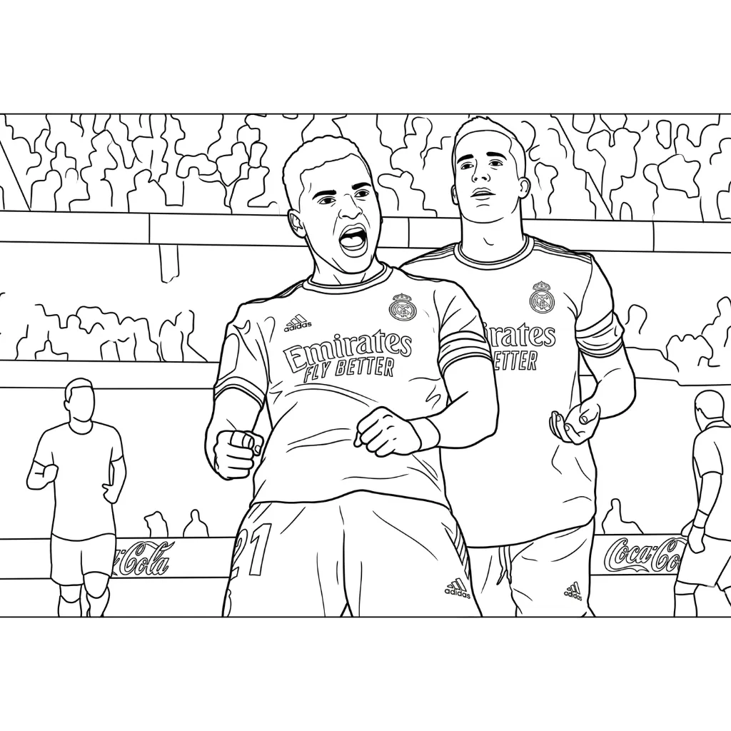 descargar Real Madrid 13 para colorear gratis