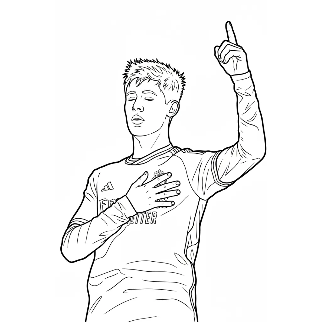 Real Madrid 19 para colorear y aprendizaje