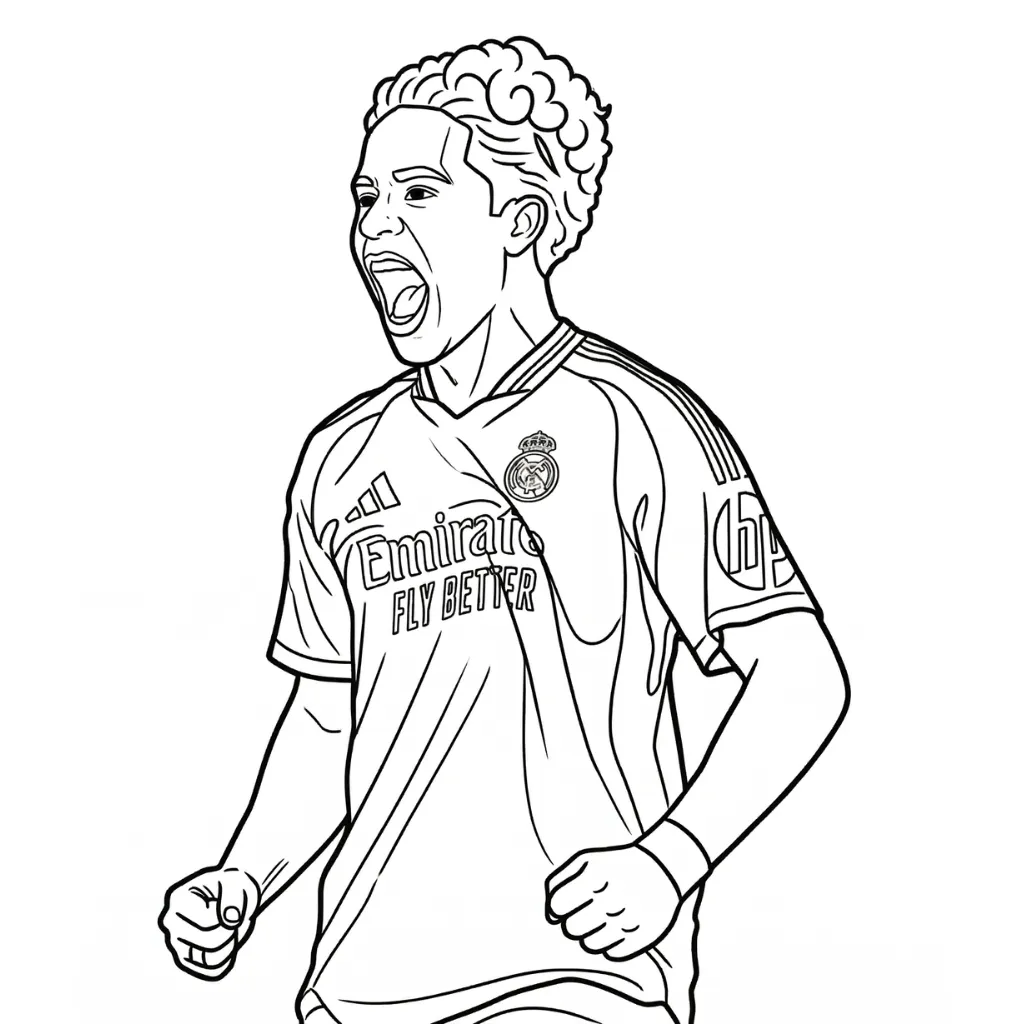 Real Madrid 8 para colorear para imprimir pdf gratis