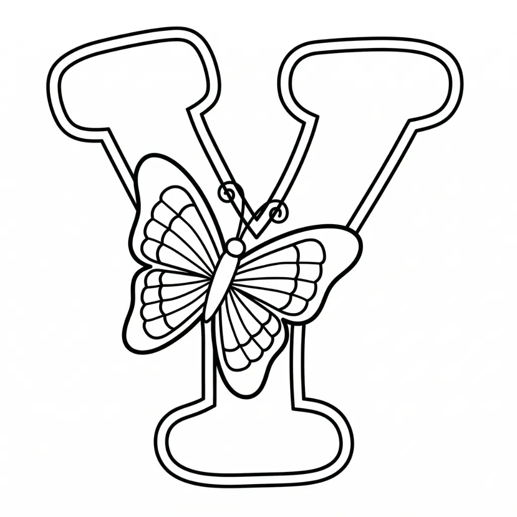 Letras Primavera 3 para colorear para niños