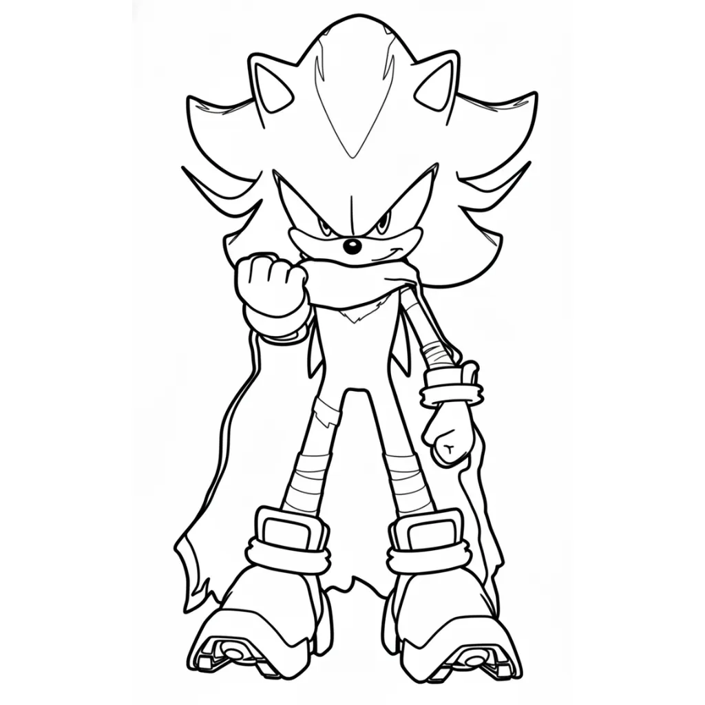 Shadow 10 para colorear para imprimir a4