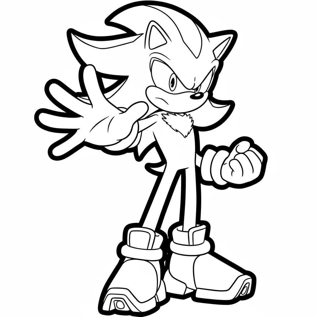 Shadow 11 para colorear para imprimir gratis