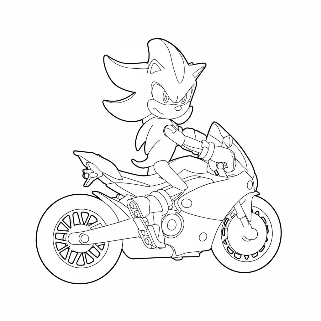 Shadow 13 para colorear para niños para imprimir