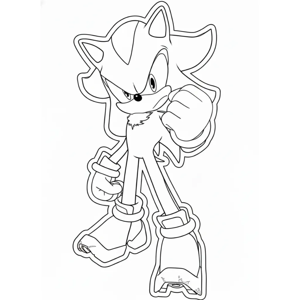 Shadow 15 para colorear para descargar