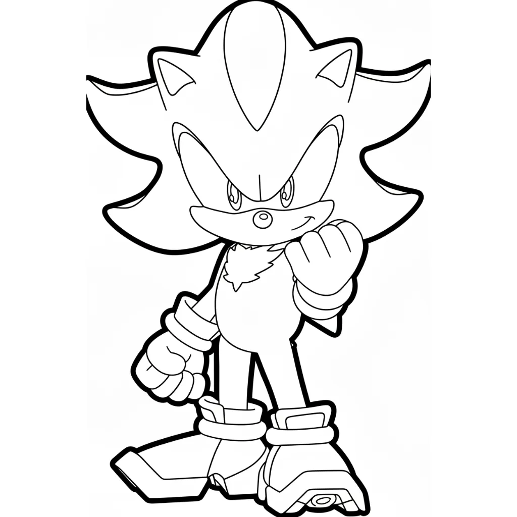 Shadow 17 para colorear para imprimir para niño de 10 años